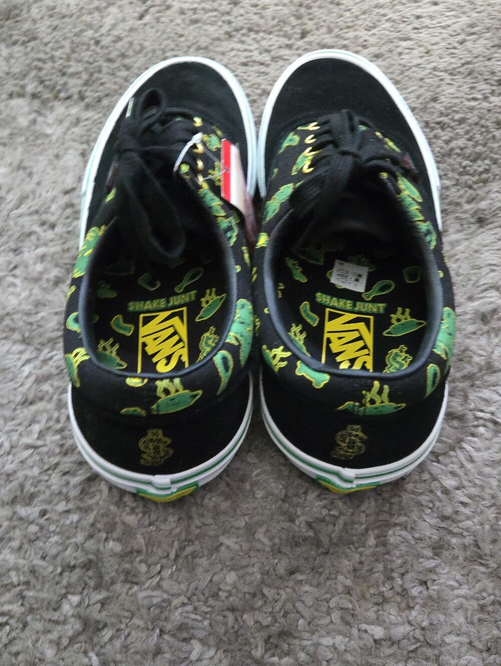 Vans Era Pro Shake Junt Pro Men Size 11.5 Black White Green 072026 - Picture 7 of 9
